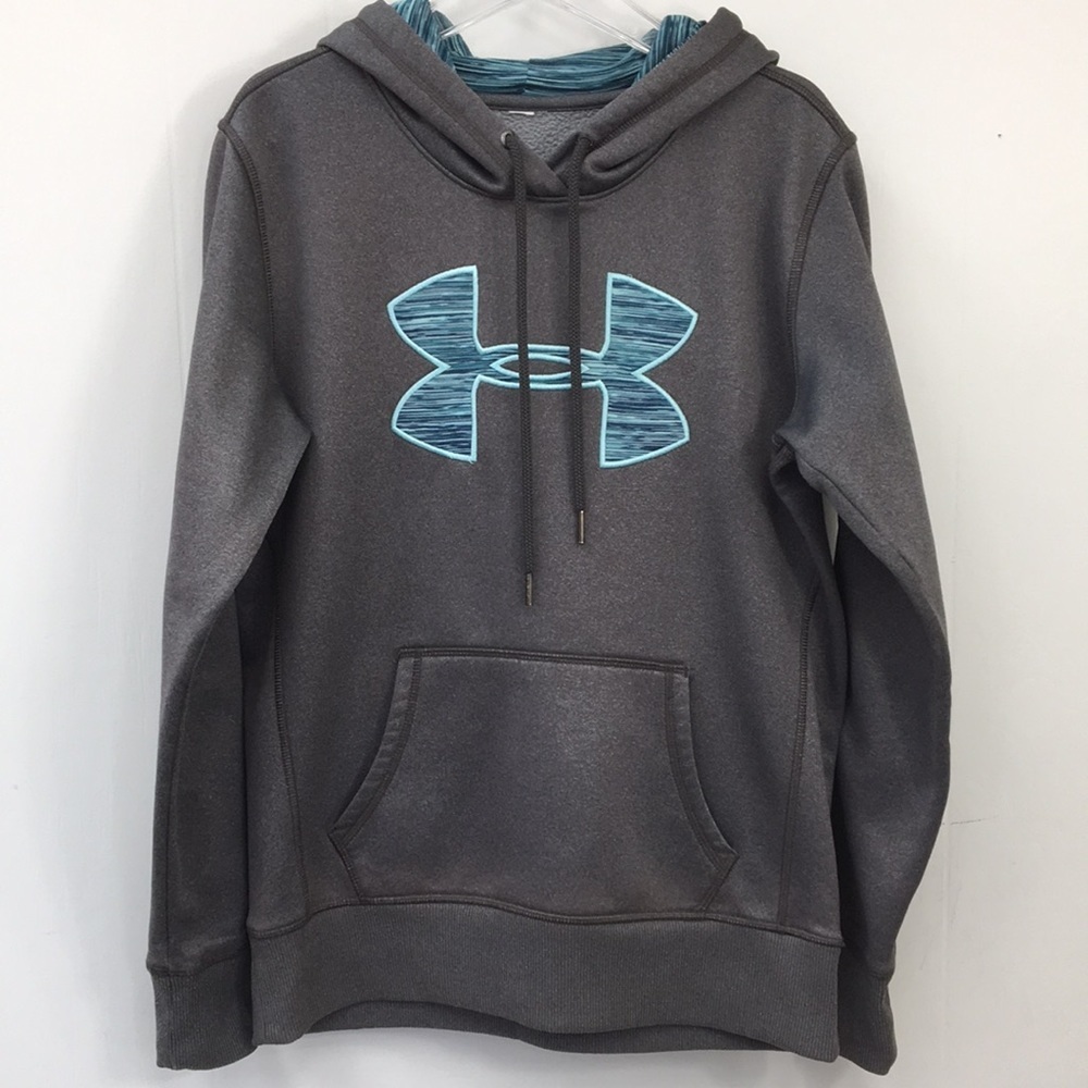 Under Armour Women's Fleece-Lined Blue Logo Size S GREAT Used Condition